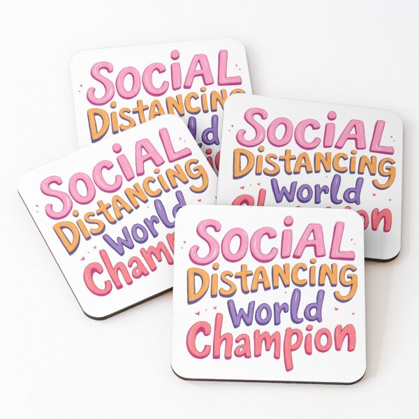 Item preview, Social Distancing World Champion Colorful Art designed and sold by SholoStudio.