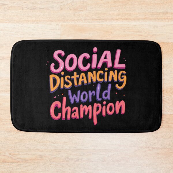 Item preview, Social Distancing World Champion Colorful Art designed and sold by SholoStudio.