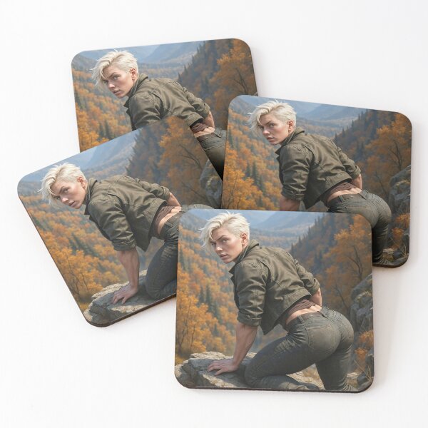 Item preview, Blonde pixie cut booty autumn leaves  designed and sold by CathryneDelamort.