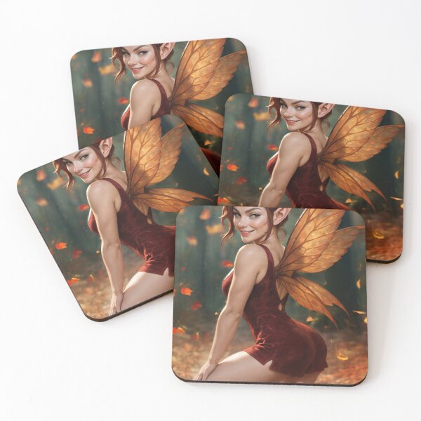 Item preview, Fortunate Valentina autumn leaves fairy  designed and sold by CathryneDelamort.
