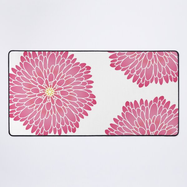 Item preview, Pink dahlia in bloom hand drawn botanical illustration designed and sold by tayaan.