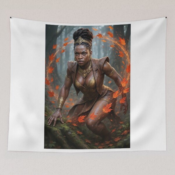 Item preview, African sorceress autumn leaves   designed and sold by CathryneDelamort.
