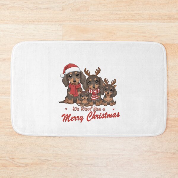 Item preview, We Woof You a Merry Christmas – Cute Dachshunds Family Design designed and sold by The Real Life Symphony.
