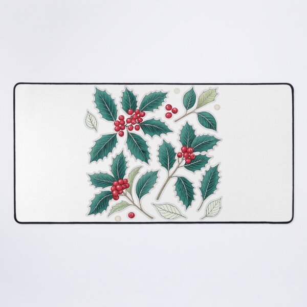 Item preview, Holly Leaves & Berries Sticker Sheet – Vintage Botanical Christmas Stickers designed and sold by asliberry.