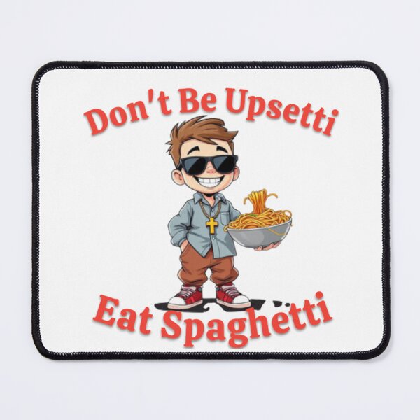 Item preview, Don't Be Upsetti Eat Spaghetti Funny Pop Art Collection designed and sold by SaucyFoodTruck.