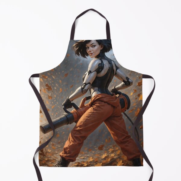 Item preview, Android woman from behind Autumn leaves designed and sold by CathryneDelamort.