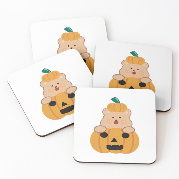 Item preview, Pumpkin Ghost And Cute Bear  Halloween Minimal  designed and sold by Neenagirl2220.