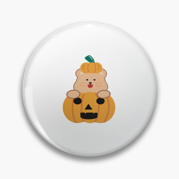 Item preview, Pumpkin Ghost And Cute Bear  Halloween Minimal  designed and sold by Neenagirl2220.