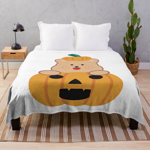 Item preview, Pumpkin Ghost And Cute Bear Halloween Minimal designed and sold by Neenagirl2220.