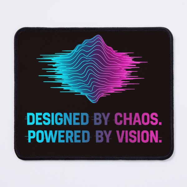 Item preview, Designed by Chaos — Powered by Vision | Neon Glitch Cyber Aesthetic designed and sold by Tadeusz1.