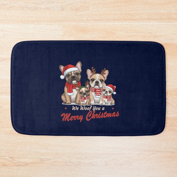 Item preview, We Woof You a Merry Christmas – Cute French Bulldog Family Design designed and sold by The Real Life Symphony.