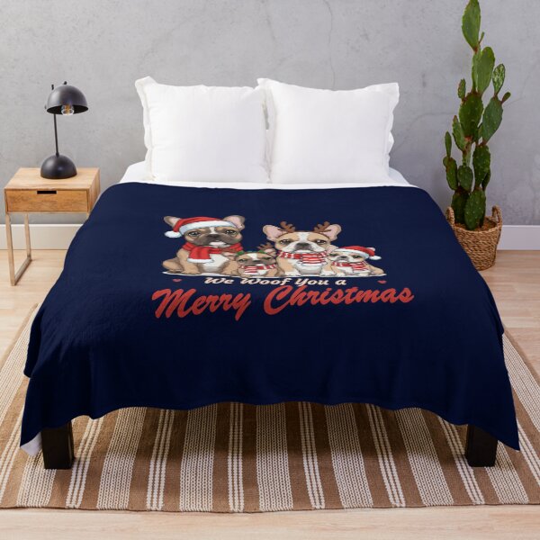 Item preview, We Woof You a Merry Christmas – Cute French Bulldog Family Design designed and sold by The Real Life Symphony.