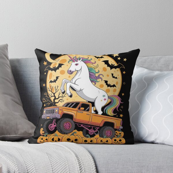 Item preview, Monster Truck Halloween Jack O Lantern Moon Pumpkin Unicorn  designed and sold by NeomiStoreSS.
