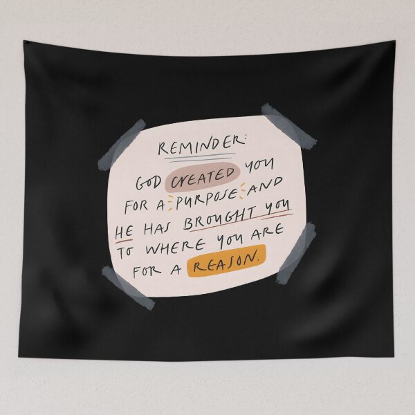 Item preview, Reminder — God Created You for a Purpose designed and sold by MichelleBooth1.