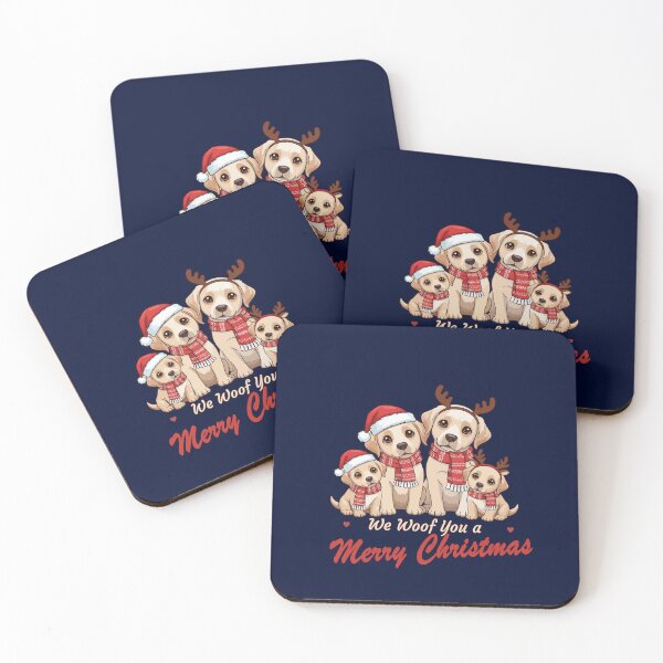 Item preview, We Woof You a Merry Christmas – Cute Labrador Retriever Family Design designed and sold by The Real Life Symphony.