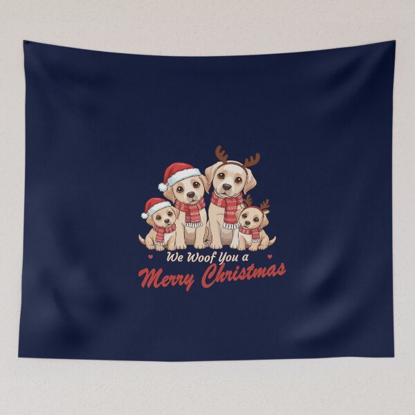 Item preview, We Woof You a Merry Christmas – Cute Labrador Retriever Family Design designed and sold by The Real Life Symphony.