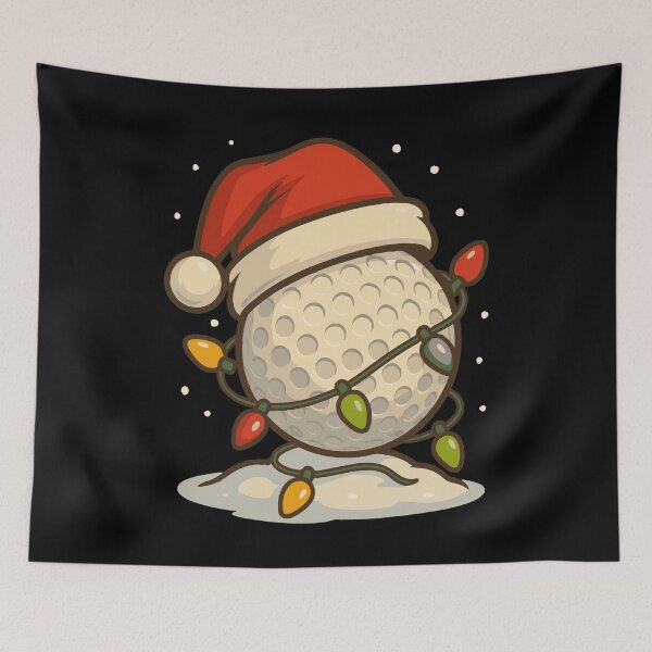Item preview, Funny Golf Christmas Golf Ball Santa Hat designed and sold by LuminOrb.