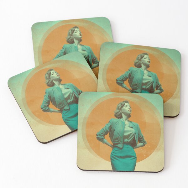 Item preview, Atomic Age Socialite — Mid-Century Modern Retro Futurism Art Print designed and sold by WartonnoArt.