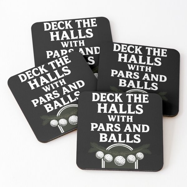 Item preview, Deck The Halls With Pars And Balls Christmas Golf designed and sold by LuminOrb.