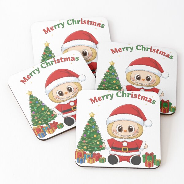 Item preview, merry christmas,, cute adorable santa labubu doll with christmas tree designed and sold by nicnacc.