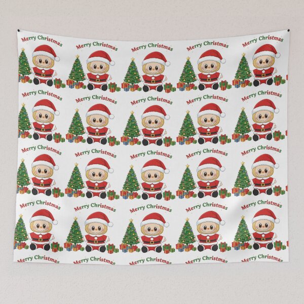 Item preview, merry christmas,, cute adorable santa labubu doll with christmas tree designed and sold by nicnacc.