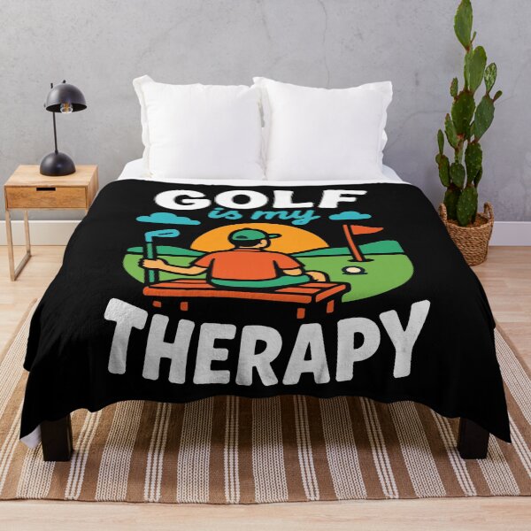 Item preview, Golf Is My Therapy Funny Golf Lover Design designed and sold by LuminOrb.