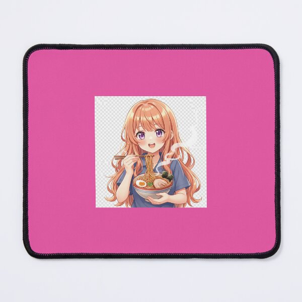 Item preview, Anime girl eating ramen designed and sold by  Mollier's.