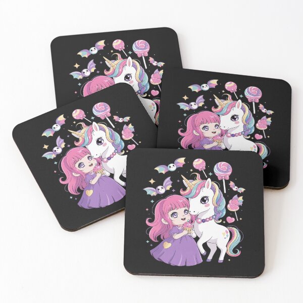 Item preview, Pastel Goth Cute Creepy Girl Unicorn Kawaii Menhera Witchy  designed and sold by NeomiStoreSS.