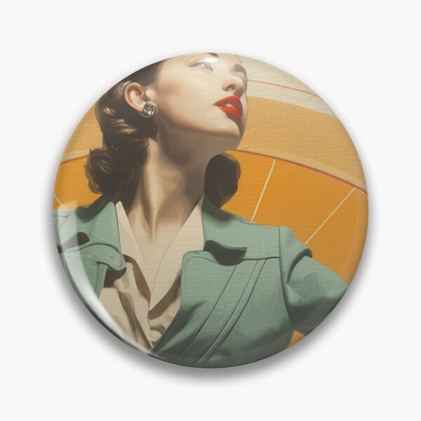 Item preview, Atomic Age Muse - Mid-Century Modern Retro Futurism Fashion Art designed and sold by WartonnoArt.