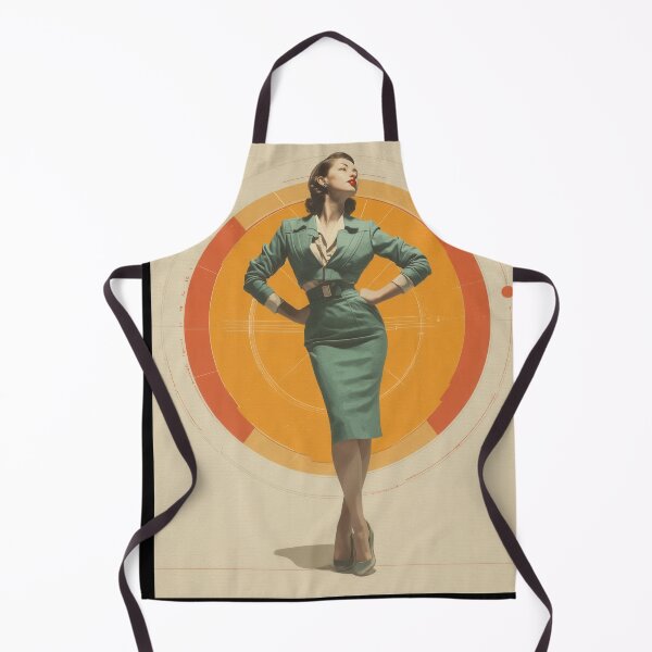 Item preview, Atomic Age Muse - Mid-Century Modern Retro Futurism Fashion Art designed and sold by WartonnoArt.