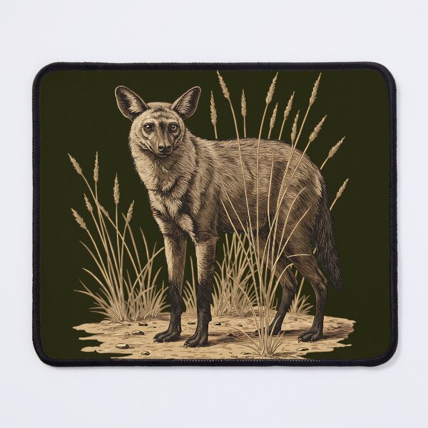 Item preview, Aardwolf Among Tall Desert Grasses Art designed and sold by BirdsnStuff.