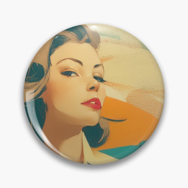 Item preview, The Teal Affair — Atomic Age Mid-Century Modern Retro Woman Art designed and sold by WartonnoArt.