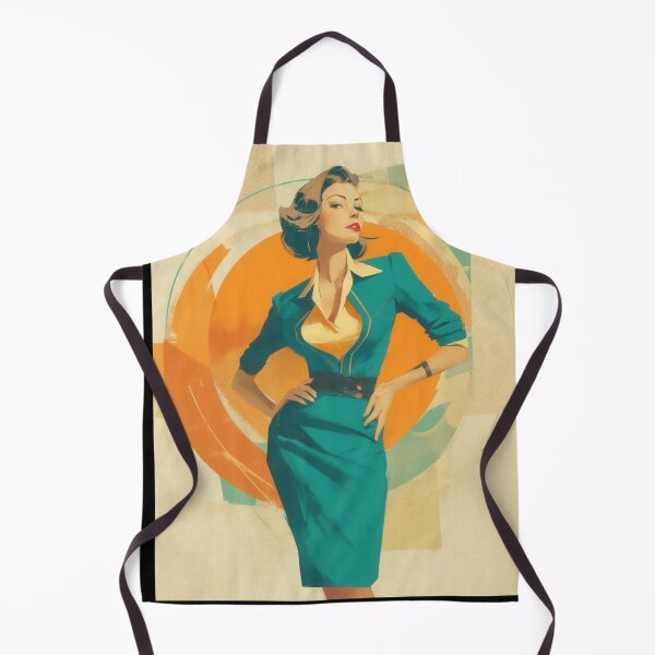 Item preview, The Teal Affair — Atomic Age Mid-Century Modern Retro Woman Art designed and sold by WartonnoArt.