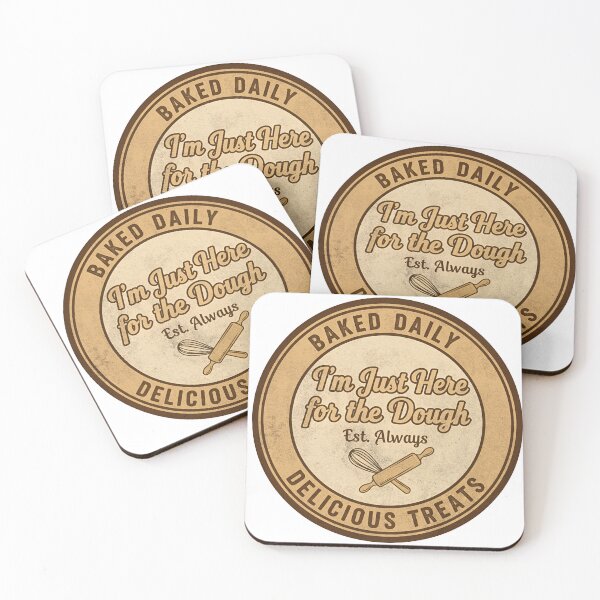 Item preview, Funny Retro Baking Quote – I’m Just Here for the Dough Vintage Bakery designed and sold by Imaginationbeyond.