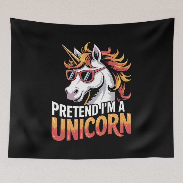 Item preview, Pretend I'm A Unicorn Costume Girls Cute Halloween Unicorn  designed and sold by HuValverdeArt.
