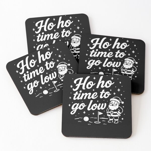 Item preview, Ho Ho Time To Go Low Funny Golf Holiday Tee designed and sold by LuminOrb.