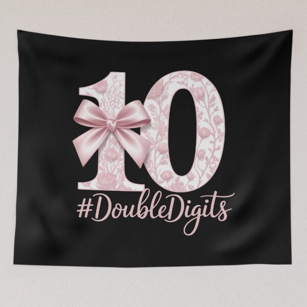 Item preview, 10th Birthday Girl Pink Coquette Bow 10 Year Old designed and sold by Bandikonsalez.