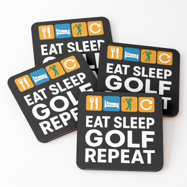 Item preview, Eat Sleep Golf Repeat Funny Golfer designed and sold by LuminOrb.