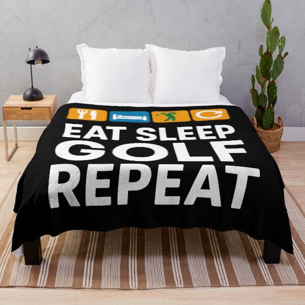 Item preview, Eat Sleep Golf Repeat Funny Golfer designed and sold by LuminOrb.