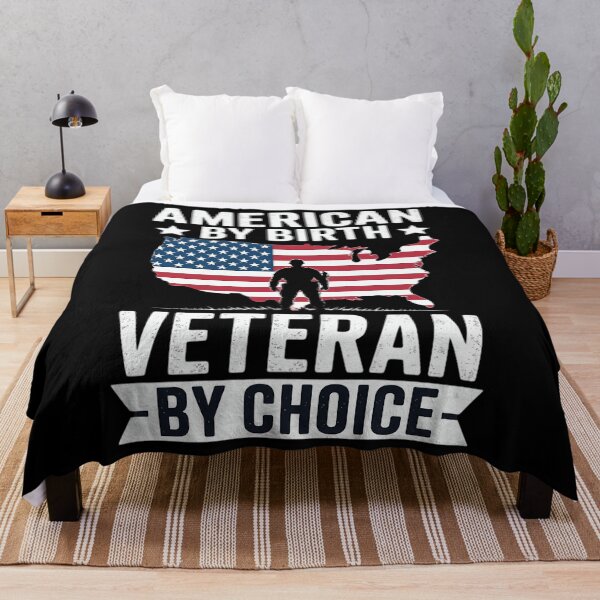 Item preview, American By Birth Veteran By Choice US Flag Veterans Day designed and sold by Bandikonsalez.