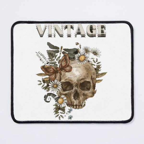Item preview, VINTAGE Floral Skull Moth and Daisy Dark Academia Graphic designed and sold by GenZFashion000.
