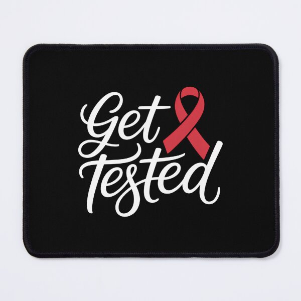 Item preview, Get Tested HIV Aids Awareness Red Ribbon World AIDS Day designed and sold by Bandikonsalez.