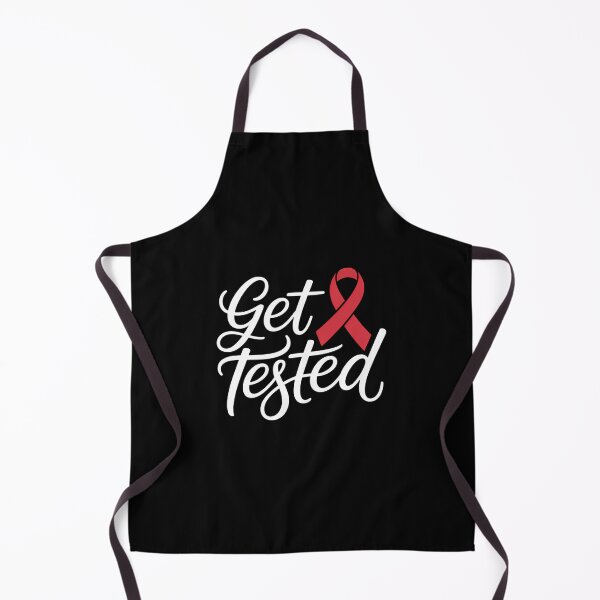 Item preview, Get Tested HIV Aids Awareness Red Ribbon World AIDS Day designed and sold by Bandikonsalez.