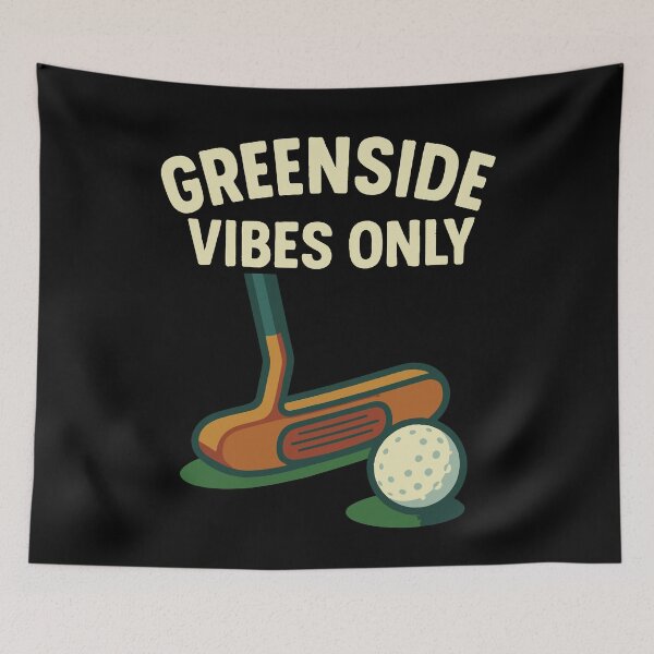 Item preview, Greenside Vibes Only Golf Lover Fun Design designed and sold by LuminOrb.