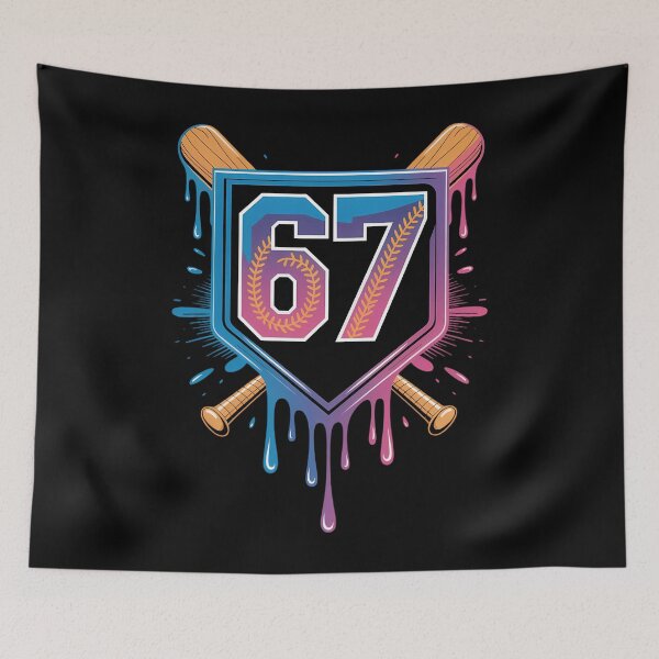 Artikelvorschau, Baseball Ice Cream Drip Nummer 67 Spieler 67. Geburtstag entworfen und verkauft von Bandikonsalez.
