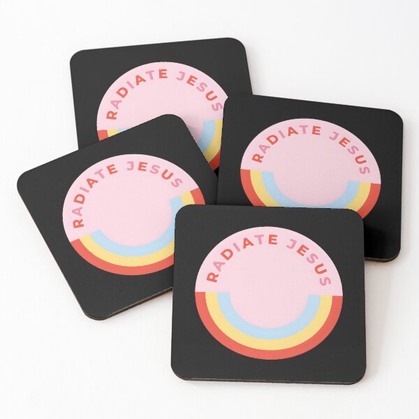 Item preview, Radiate Jesus — Retro Rainbow Badge designed and sold by UjimaSThompson.