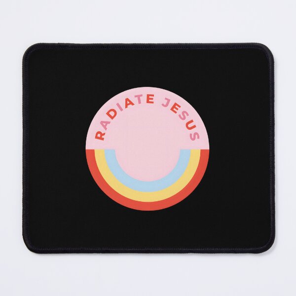 Item preview, Radiate Jesus — Retro Rainbow Badge designed and sold by UjimaSThompson.