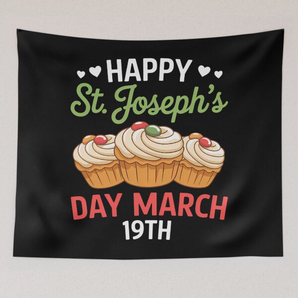 Item preview, Happy St Joseph's Day March 19th Saint Joseph Zeppole Cake designed and sold by Bandikonsalez.
