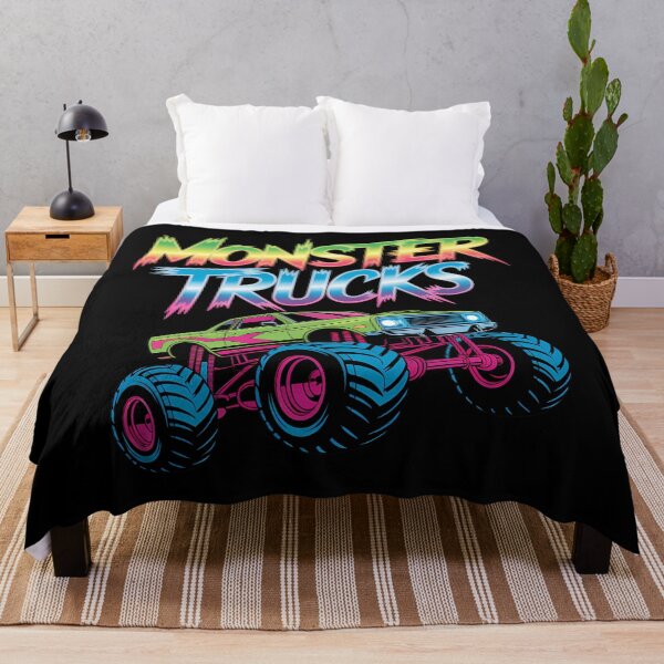 Item preview, Monster Truck Birthday Party Monster Trucks designed and sold by Bandikonsalez.