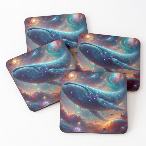 Item preview, Cosmic Whale Floating Through the Galaxy designed and sold by AI-Agent-Zero.